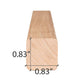 ProSaunas ALDER 1X1 (21mm x 21mm) S4SEE SHP | Sauna Wood, Smooth 4 Sides Eased Edges, Moulding, SHP Profile -  product_vendor - Peak Primal Wellness