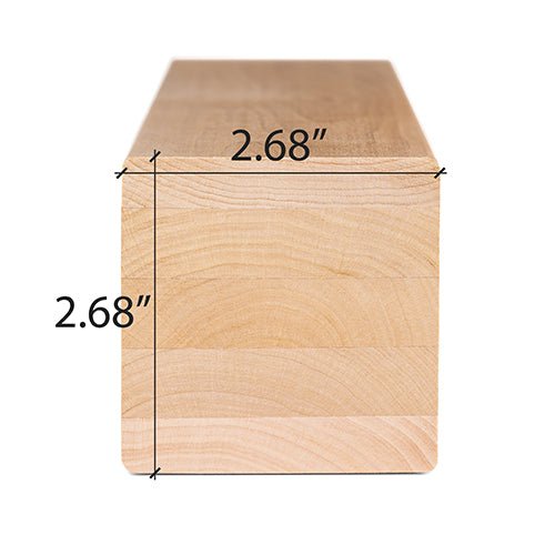 ProSaunas ALDER 3X3 (68mm x 68mm) S4SEE SHP | Engineered Sauna Wood, Smooth 4 Sides Eased Edges, SHP Profile, Bench and Support Material -  product_vendor - Peak Primal Wellness