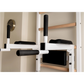 BenchK 223B Wall Bars: Multifunctional Solid Beech Wood Gym Station with Pull-Up & Dip Bars