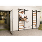 BenchK DB1B Dip Bar - Heavy-Duty Steel, Compact & Portable for Upper Body Workouts