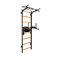 BenchK 222B Wall Bars - Durable Steel & Beech Wood Gymnastic Ladder with Pull-Up & Dip Bar