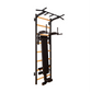 BenchK 223B Wall Bars: Multifunctional Solid Beech Wood Gym Station with Pull-Up & Dip Bars