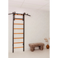 BenchK 231 Wall Bars - Space-Efficient Beech Wood & Steel Fitness Ladder with Adjustable Pull-Up Bar