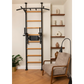 BenchK 522 Wall Bars & Dip Bar - Solid Beech Wood Gymnastics Equipment with Pull-Up Station