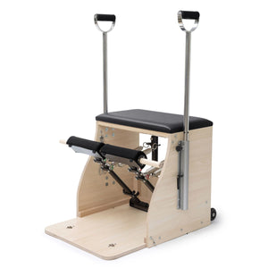 Elina Pilates® ELITE Combo Chair is designed with a unique lower spring mechanism for reverse resistance, enhancing your Pilates experience.