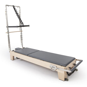 Elina Pilates Wood Reformer ELITE with Tower - Premium Maple, Adjustable Resistance & Quiet Glide