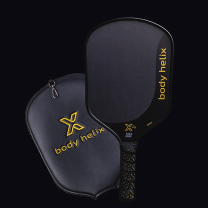 Body Helix X4 Carbon Fiber Pickleball Paddle - Lightweight, Advanced Spin & Control Features