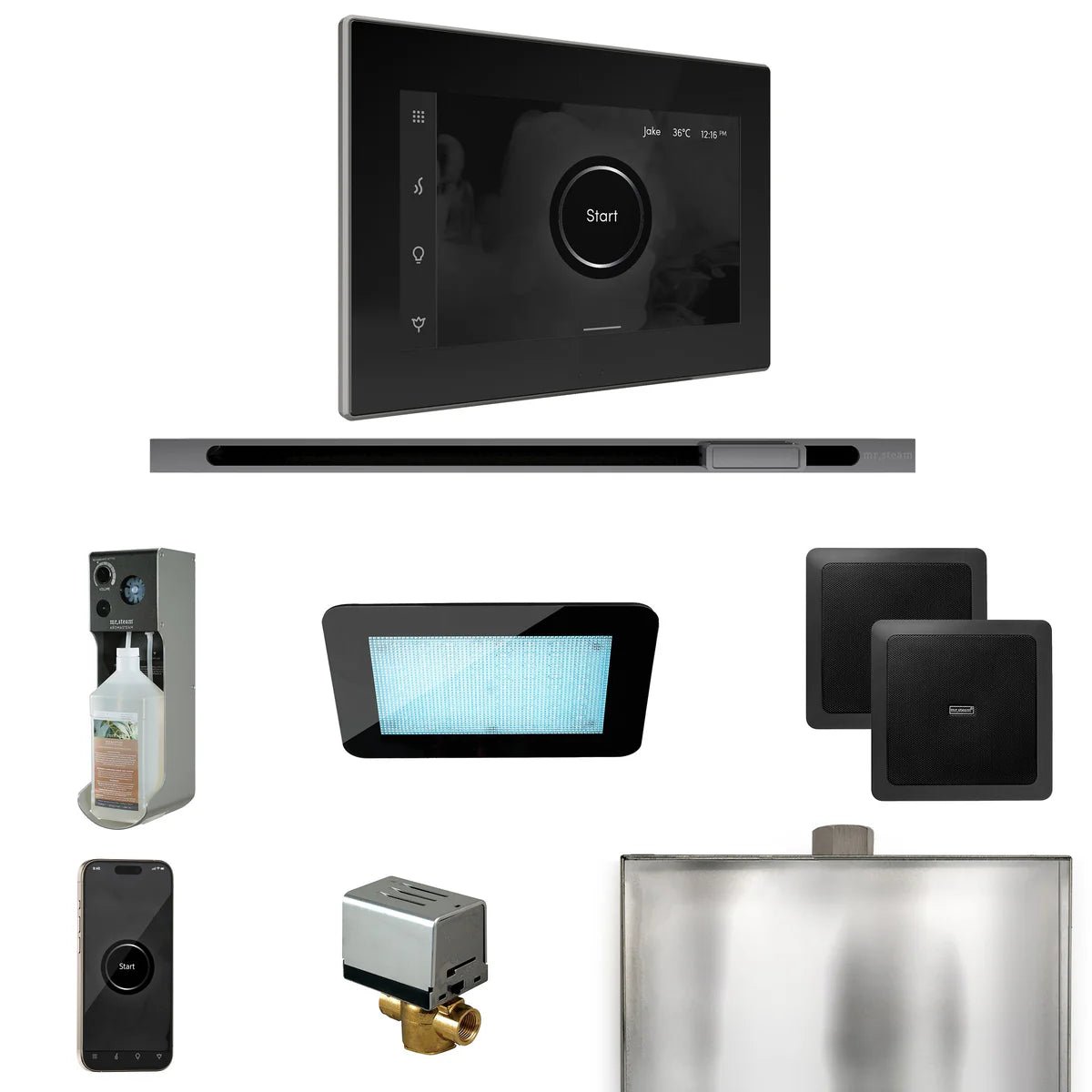 Mr.Steam XDream Linear Control Pkg XDream Steam Shower Control Package w/ iSteamX Control and Linear SteamHead -  product_vendor - Peak Primal Wellness