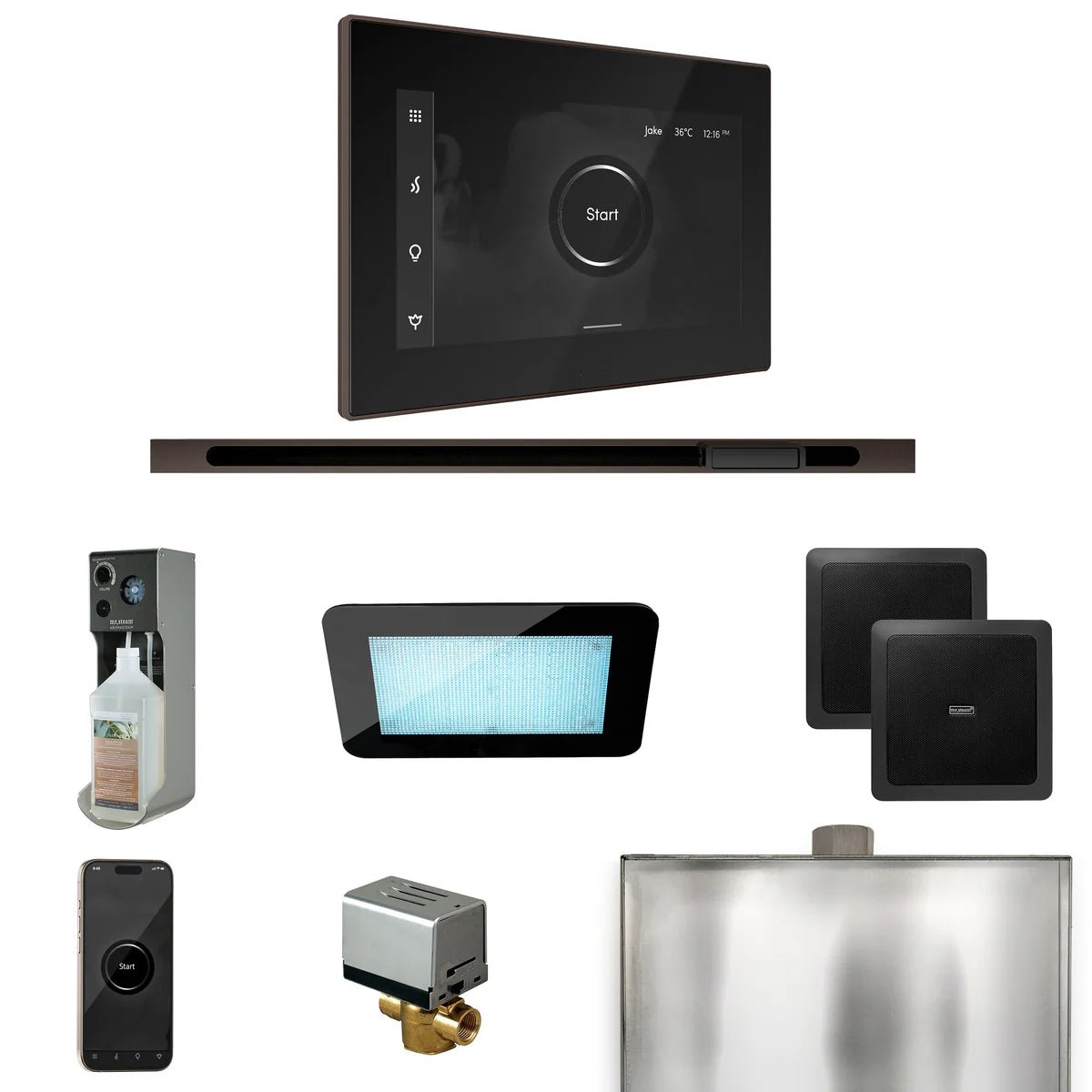 Mr.Steam XDream Linear Control Pkg XDream Steam Shower Control Package w/ iSteamX Control and Linear SteamHead -  product_vendor - Peak Primal Wellness