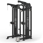 XMark Commercial Half Rack Functional Trainer with Lat Pulldown and Low Row -  product_vendor - Peak Primal Wellness