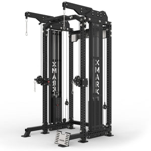 XMark Commercial Half Rack Functional Trainer with Lat Pulldown and Low Row -  product_vendor - Peak Primal Wellness