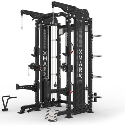 XMark Commercial Half Rack Functional Trainer, Dual 220-Pound Stacks -  product_vendor - Peak Primal Wellness