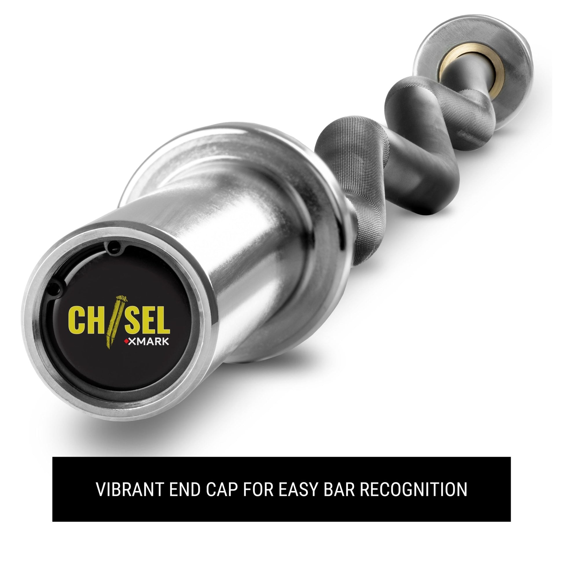 XMark Chisel Olympic EZ Curl Barbell, 47 inches -  product_vendor - Peak Primal Wellness