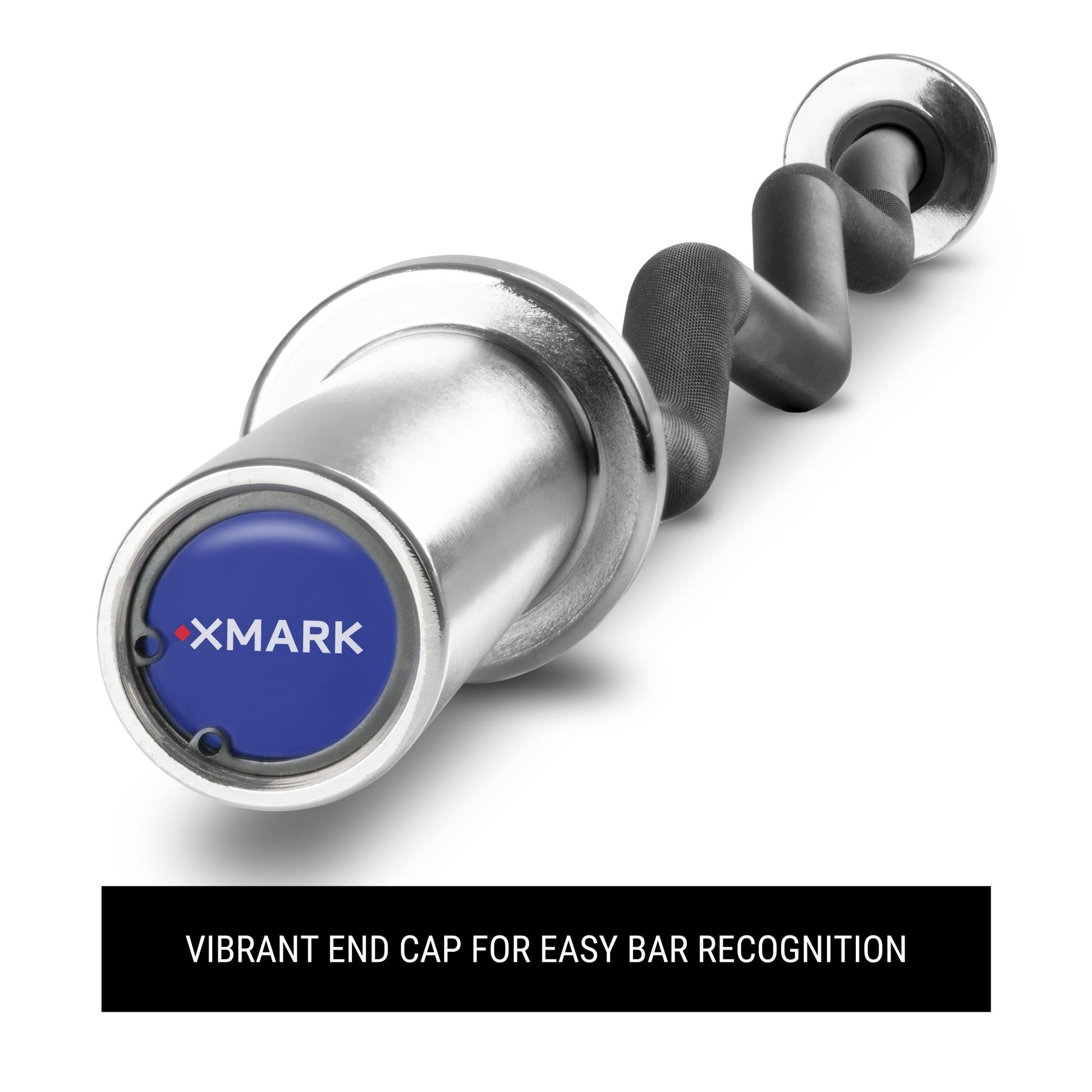 XMark Black EZ Curl Bar, Fits Olympic Plates -  product_vendor - Peak Primal Wellness