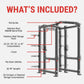 XMark Viper Power Rack with Storage & Flip Down Safeties -  product_vendor - Peak Primal Wellness