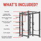 XMark Viper Power Rack with Storage & Strap Safeties -  product_vendor - Peak Primal Wellness