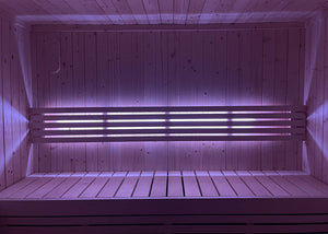 SaunaLife X6 Mood Lighting System - Dimmable LED Sauna Light with Chromotherapy & App Control