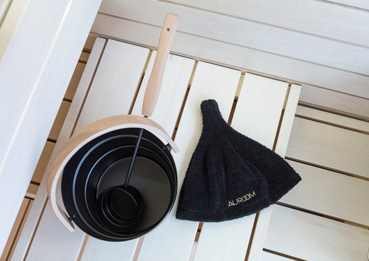 Auroom Sauna Pail & Ladle | Sauna Bucket & Ladle, Black Aluminum, 1.5 Gallon (6L) -  product_vendor - Peak Primal Wellness