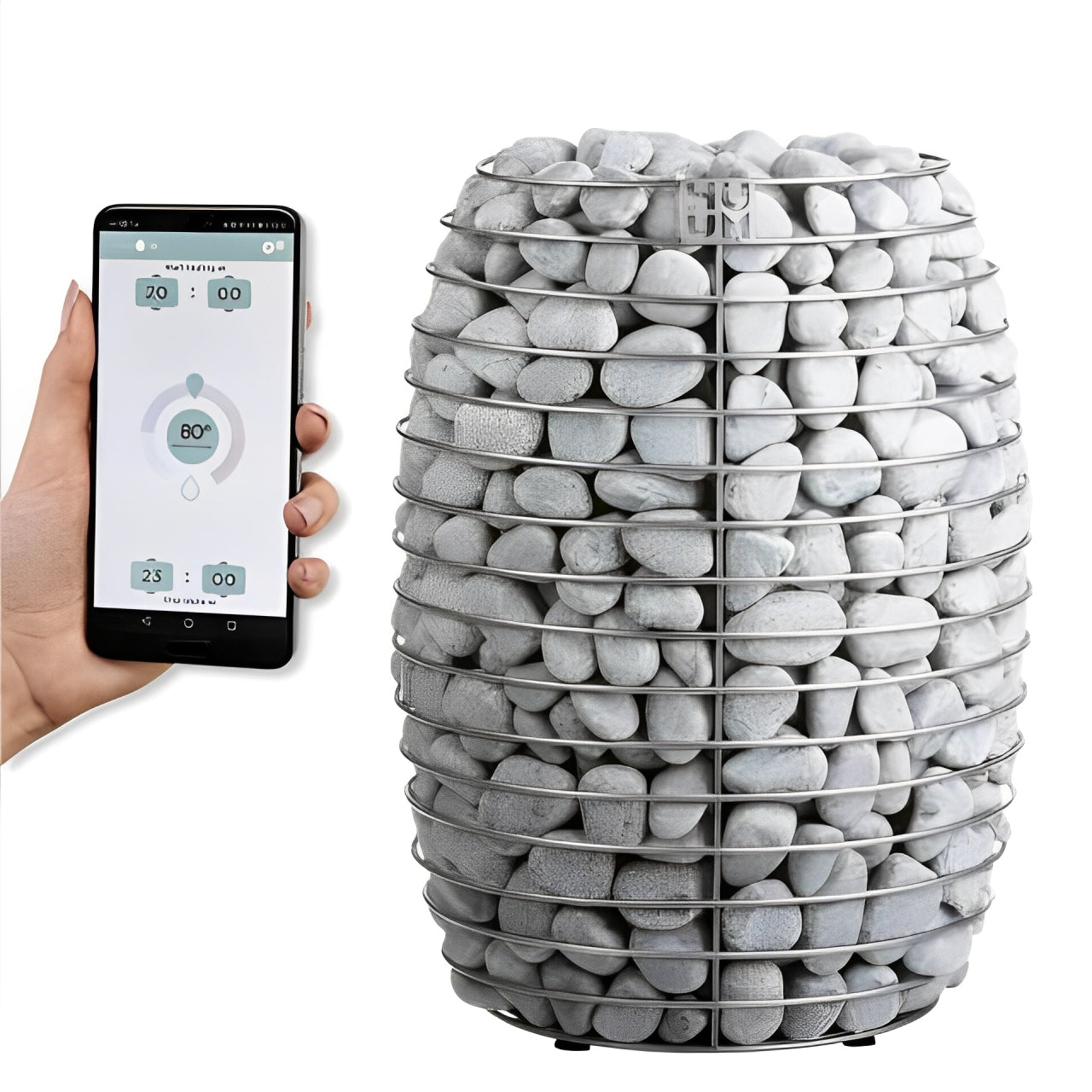 HUUM HIVE 15.0kW Sauna Heater Package with Smart Control & 550 lbs Stone Capacity - Thumbnail 4