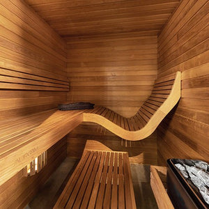 Auroom Baia 2-Person Traditional Sauna Kit w/ Thermo-Aspen Wood -  product_vendor - Peak Primal Wellness