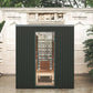 Auroom Garda 6-Person Fully Assembled Outdoor Traditional Sauna Cabin w/ Black Thermo-Pine Wood -  product_vendor - Peak Primal Wellness