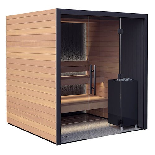 Auroom Vulcana 5-Person Traditional Sauna Kit w/ Thermo-Aspen Wood -  product_vendor - Peak Primal Wellness