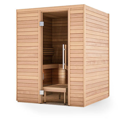 Auroom Baia 2-Person Traditional Sauna Kit w/ Thermo-Aspen Wood -  product_vendor - Peak Primal Wellness
