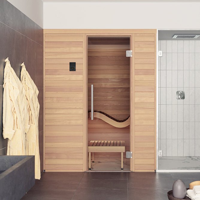 Auroom Baia 2-Person Traditional Sauna Kit w/ Thermo-Aspen Wood -  product_vendor - Peak Primal Wellness