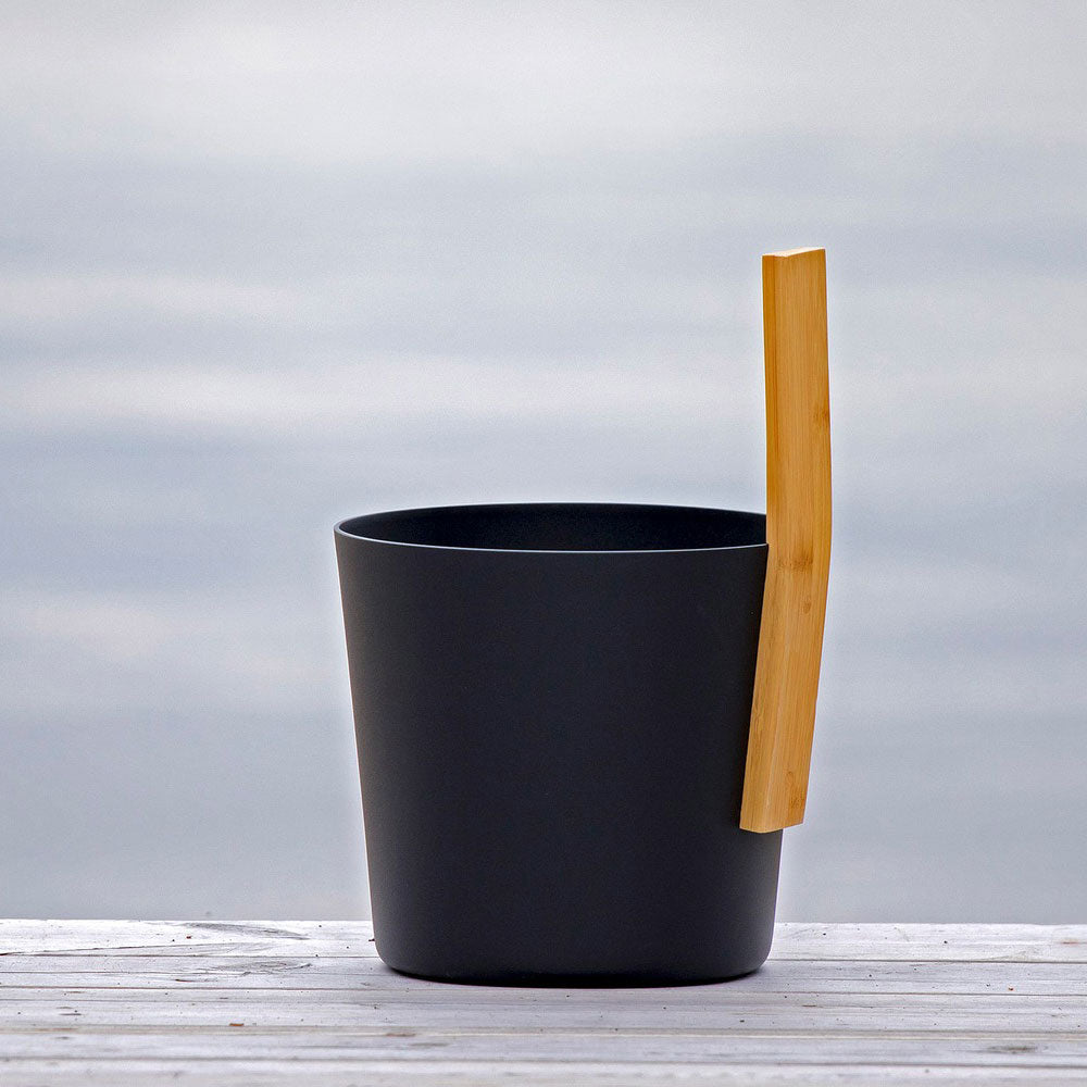 KOLO Bucket 3 | Sauna Bucket with straight handle, Bamboo/Aluminum, 1Gal -  product_vendor - Peak Primal Wellness