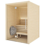 Auroom Cala Glass 4-Person Traditional Sauna Kit w/ Aspen Wood -  product_vendor - Peak Primal Wellness