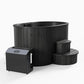 SaunaLife Model S2B 2-Person Hot and Cold Immersion Tub in Black