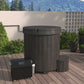 SaunaLife Model S1B 1-Person Hot and Cold Immersion Tub in Black