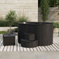 SaunaLife Model S2B 2-Person Hot and Cold Immersion Tub in Black