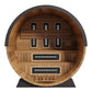 Finnmark 4 Person FD-6 Traditional-Infrared Hybrid Barrel Sauna
