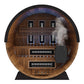 Finnmark 4 Person FD-6 Traditional-Infrared Hybrid Barrel Sauna