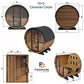Finnmark 4 Person FD-6 Traditional-Infrared Hybrid Barrel Sauna