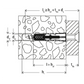 BenchK PS12 – Fischer 10 × 80 expansion plugs with BenchK wall bars screws (12 pcs.)