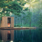 Auroom Garda 6-Person Outdoor Traditional Sauna Cabin Kit w/ Thermo-Pine Wood -  product_vendor - Peak Primal Wellness