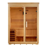 Golden Designs Classic Series Outdoor Sauna (Traditional Stove) (Canadian Hemlock) (GDI - 8003 - 01) -  product_vendor - Peak Primal Wellness