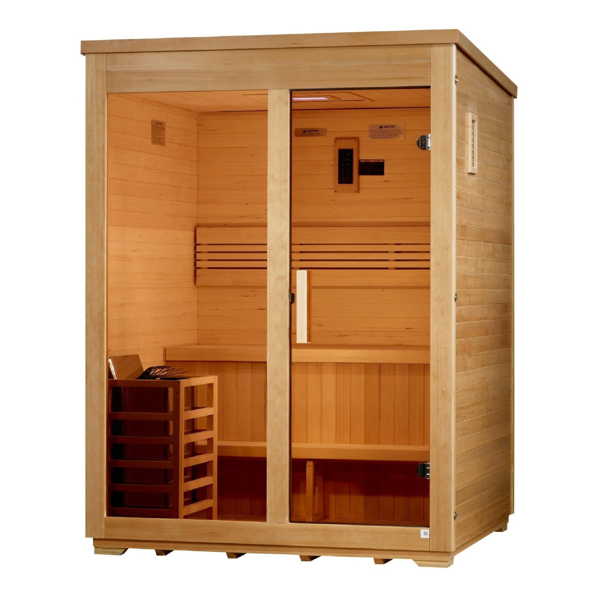 Golden Designs Classic Series Outdoor Sauna (Traditional Stove) (Canadian Hemlock) (GDI - 8003 - 01) -  product_vendor - Peak Primal Wellness