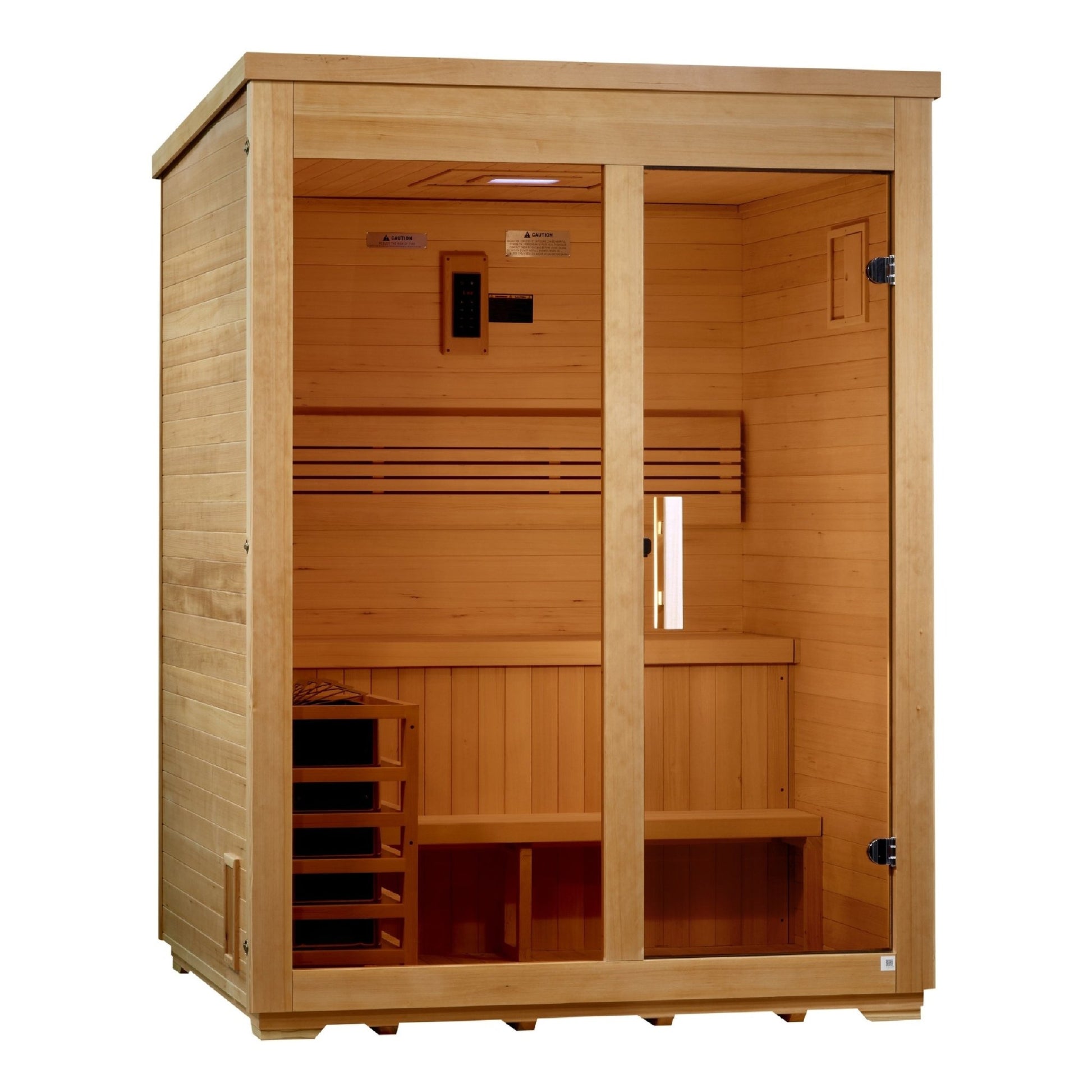 Golden Designs Classic Series Outdoor Sauna (Traditional Stove) (Canadian Hemlock) (GDI - 8003 - 01) -  product_vendor - Peak Primal Wellness