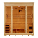 Golden Designs Classic Series Outdoor Sauna (Traditional Stove) (Canadian Hemlock) (GDI - 8005 - 01) -  product_vendor - Peak Primal Wellness