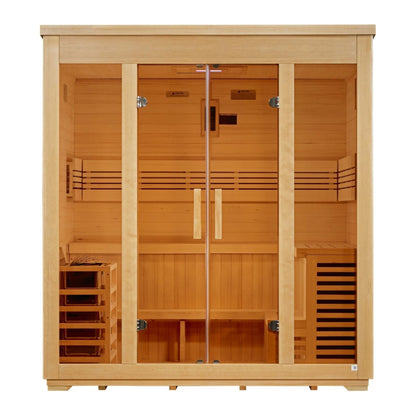 Golden Designs Classic Series Outdoor Sauna (Traditional Stove) (Canadian Hemlock) (GDI - 8005 - 01) -  product_vendor - Peak Primal Wellness