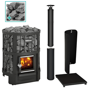 Harvia Legend 150 BK Pkg Wood - Burning Sauna Stove Package, 16kW -  product_vendor - Peak Primal Wellness