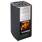 Harvia M3 BK Pkg Wood-Burning Sauna Stove Package, 16.5kW
