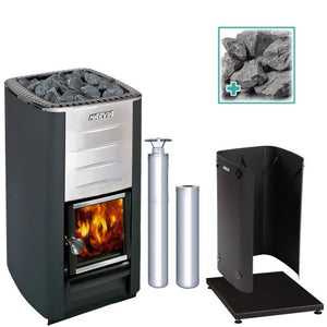 Harvia M3 SS Pkg Wood - Burning Sauna Stove Package, 16.5kW -  product_vendor - Peak Primal Wellness