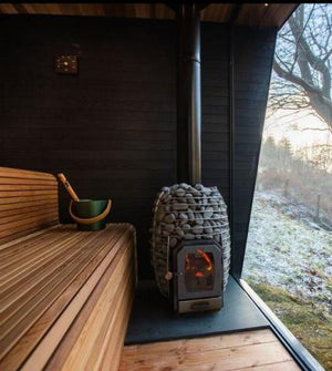 HUUM HIVE 17.0kW Wood Sauna Stove - Scandinavian Design, 250kg Stone Capacity, Efficient Combustion -  product_vendor - Peak Primal Wellness