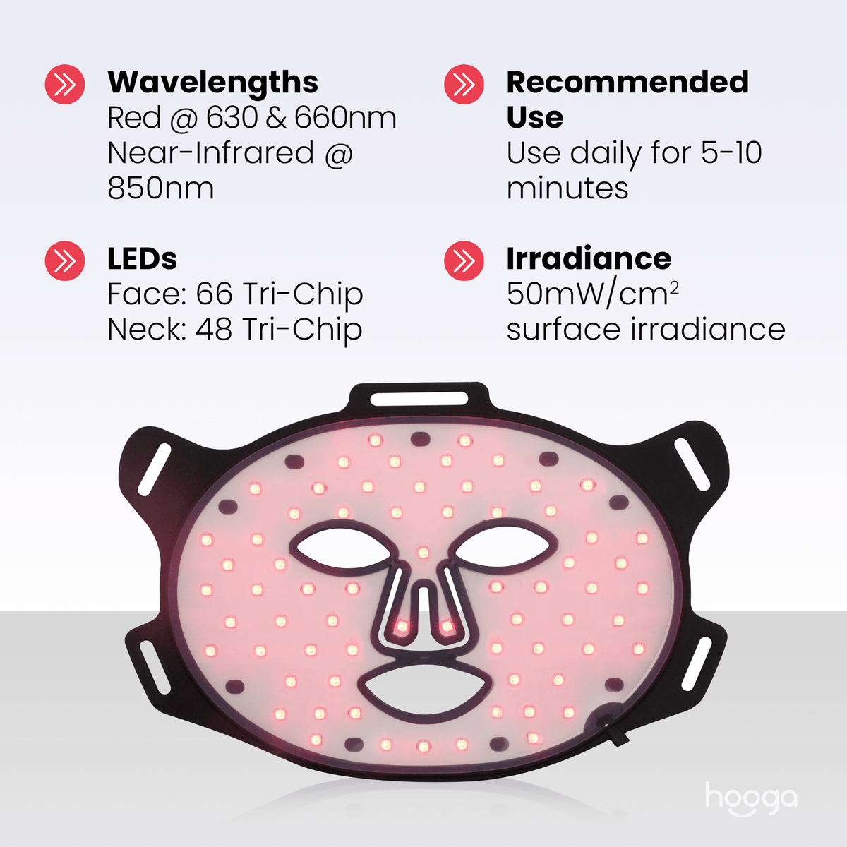 Hooga Red Light Therapy Face Mask -  product_vendor - Peak Primal Wellness