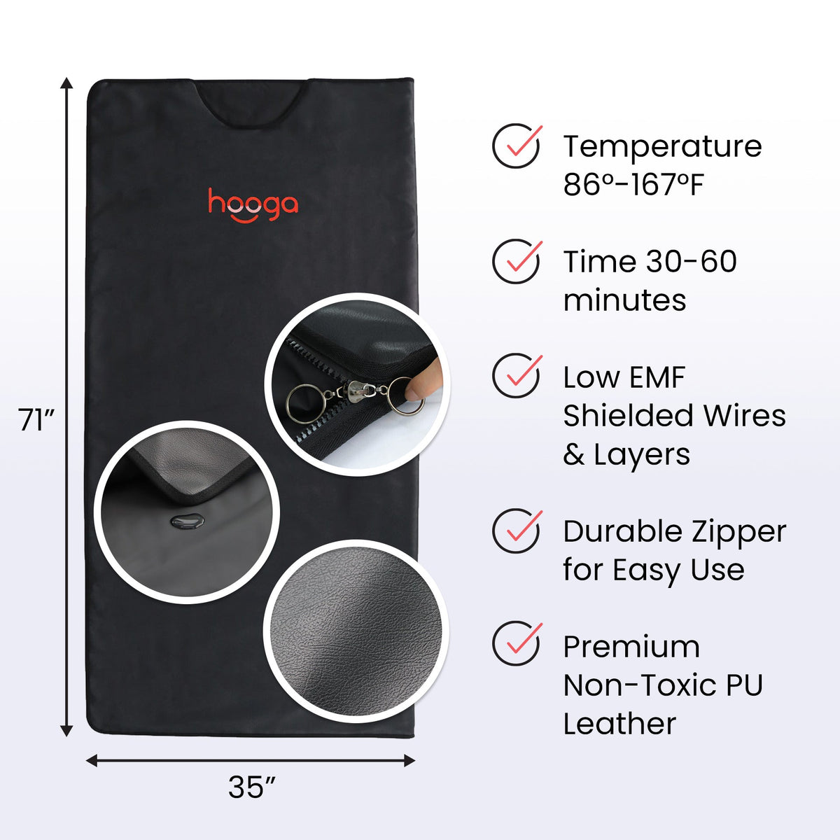 Hooga Infrared Sauna Blanket -  product_vendor - Peak Primal Wellness