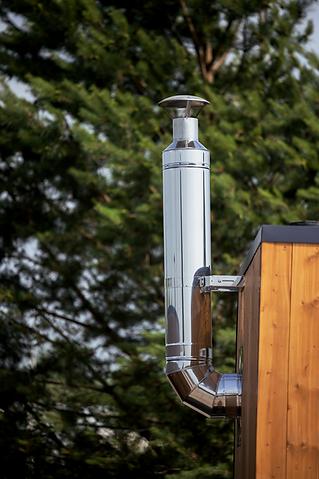 HUUM Thru-Wall Chimney Kit for Wood-Burning Sauna Stoves - Thumbnail 3